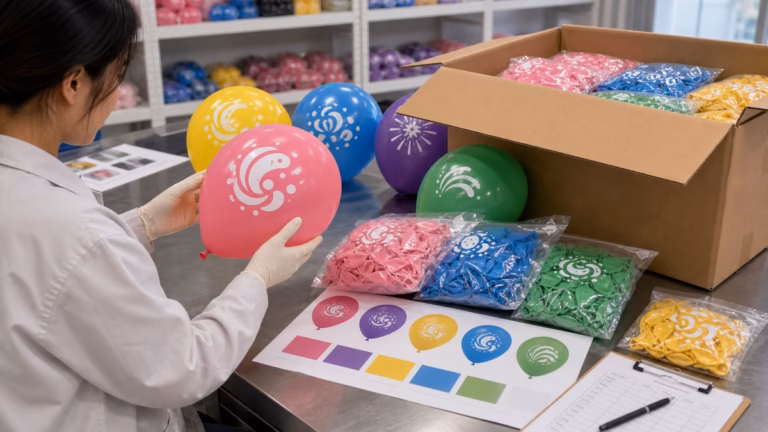 AIHUA globos personalizados al mayoreo arte MOQ empaque Mexico buyer proof image 1