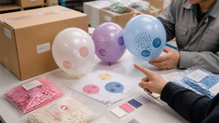 custom printed balloon ink rub drying packing proof - fresh SOP image 1