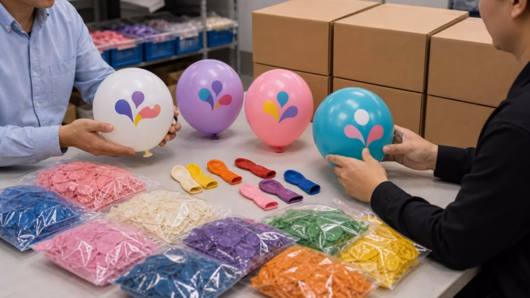 UAE Arabic latex balloons sample packing carton proof - fresh SOP image 1