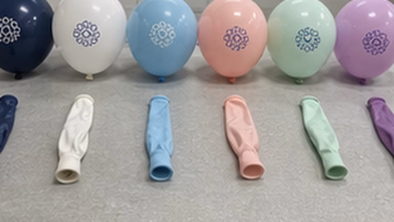 Echantillon de ballons personnalises evenement entreprise