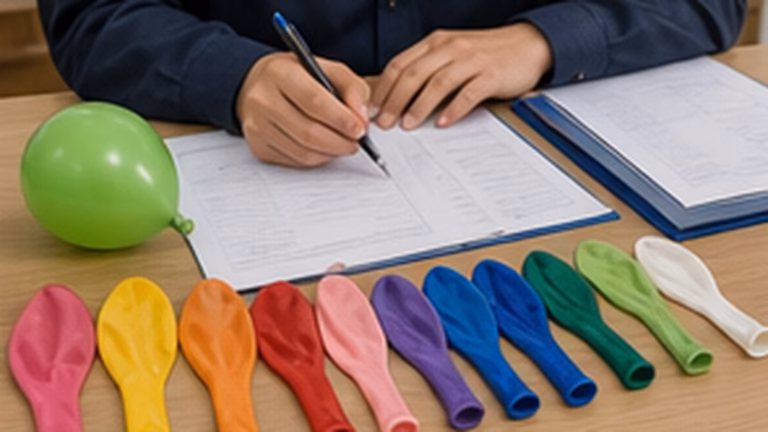 Custom balloon sample approval desk for wholesale buyers