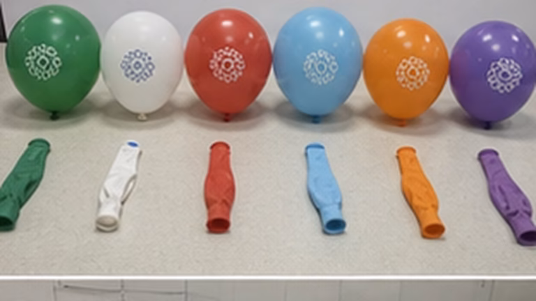 Muestra de globos promocionales para empresas en Mexico