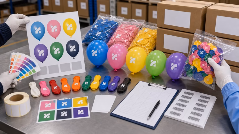 globos publicitarios personalizados Mexico logo empaque entrega - 1