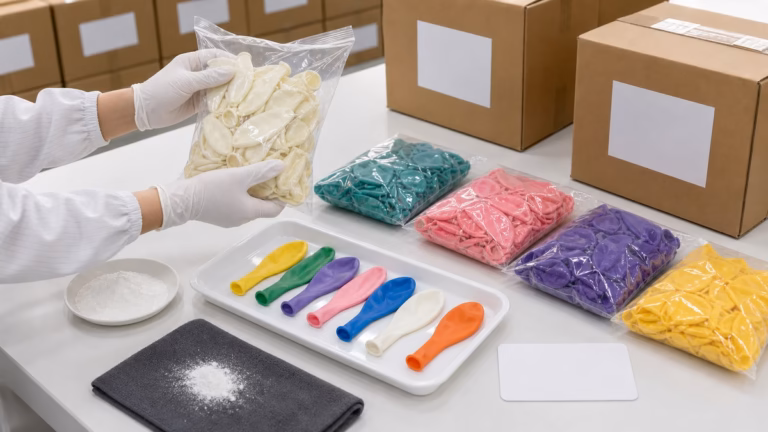 latex balloon odor surface powder storage risk QC - 1