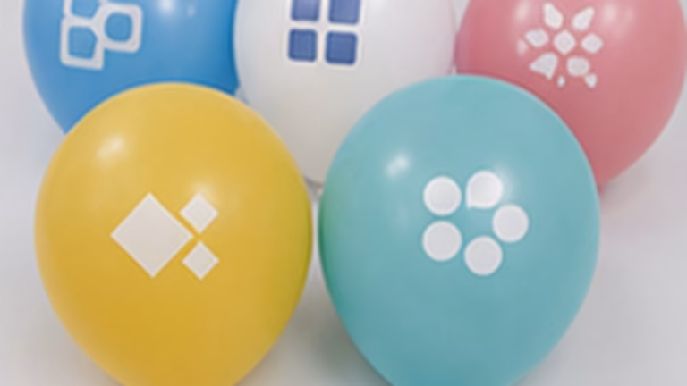 Logo printing on latex balloons sample proof for wholesale buyers