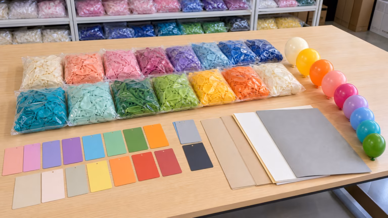 Mixed-color latex balloon assortment plan