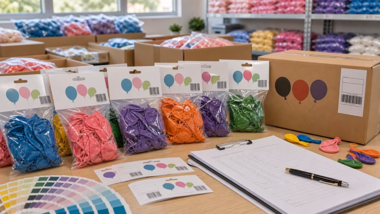 Private-label balloon bag barcode proof